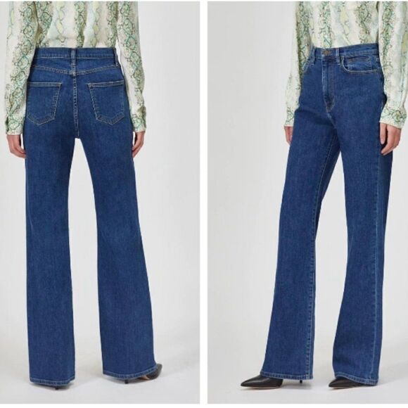 Equipment Femme Dark Jeans Bootcut Denim Jeans Size 32 - Picture 1 of 8